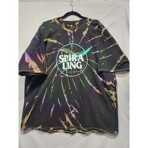 Shane Dawson Spiraling Since 1988 Tie Dye T Shirt Mens 3XL Black Rainbow Graphic